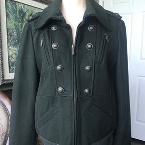Steve Madden jacket army green Wool Large